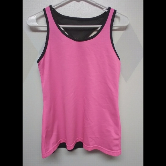 Pink and black athletic tank - Picture 1 of 6